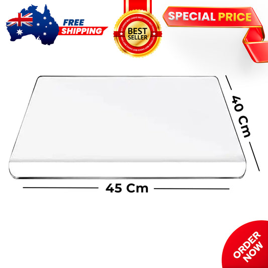 45x40 cm Non Slip Acrylic Cutting Board with Counter Lip for Kitchen Countertop