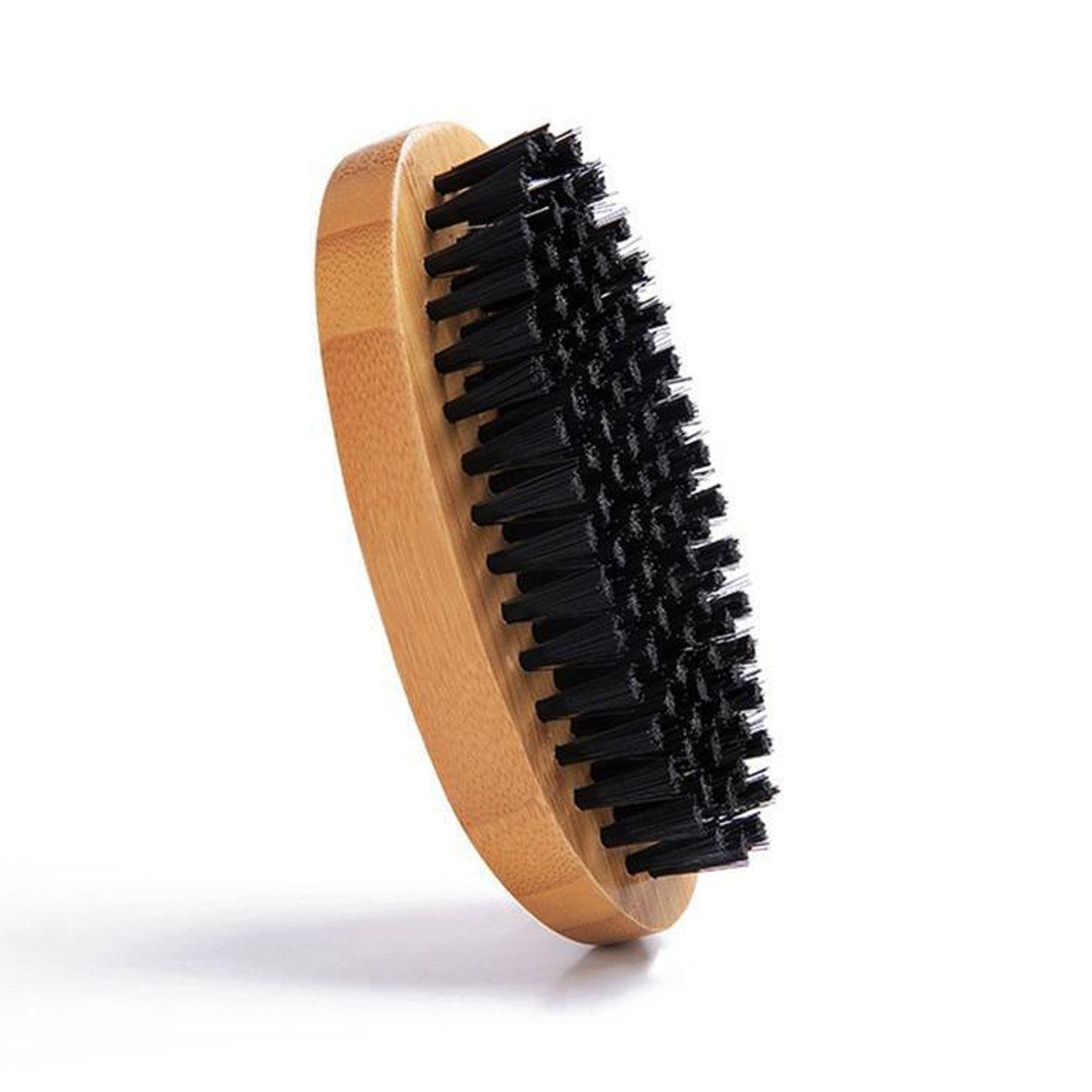 Travel Friendly Wooden Beard Brush Nylon Bristle for Grooming Your Facial Hair