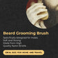 Travel Friendly Wooden Beard Brush Nylon Bristle for Grooming Your Facial Hair