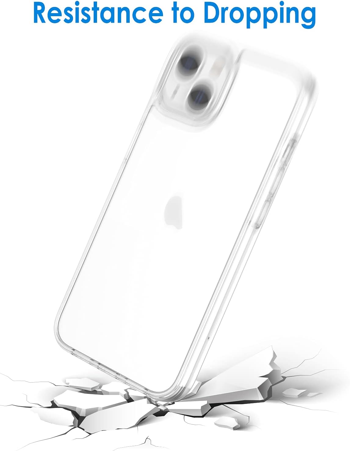 Transparent Crystal Clear Shockproof TPU Back Cover Soft Silicone iPhone 13 Case