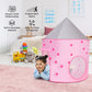 3 in 1 Kids Play Tent Crawl Tunnel Ball Pit with Basketball Hoop Pop Up Tent