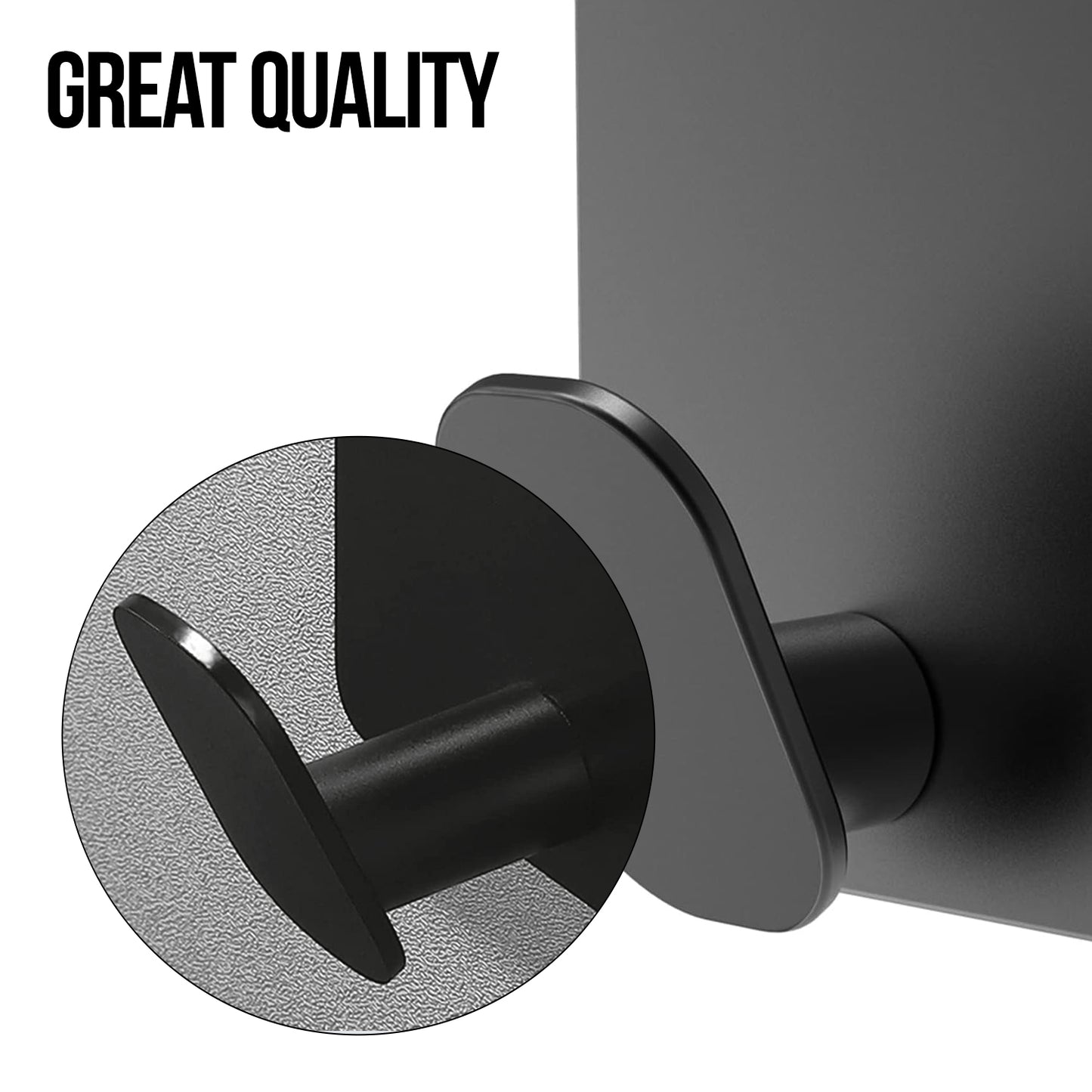 Adhesive Wall Hooks Waterproof Stainless Steel Hooks for Hanging Coat, Hat, Towel Robe Hook Rack Wall Mount- Bathroom and Bedroom 4-Packs