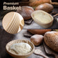 32PCS Handmade Rattan Banneton Round and Oval Bread Proofing Basket Set with Mat