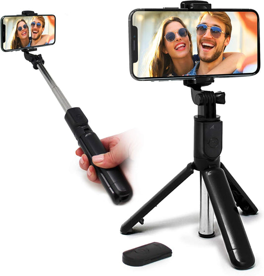 Bluetooth Handheld Selfie Stick Rotating Tripod Wireless Remote For Mobile Phone