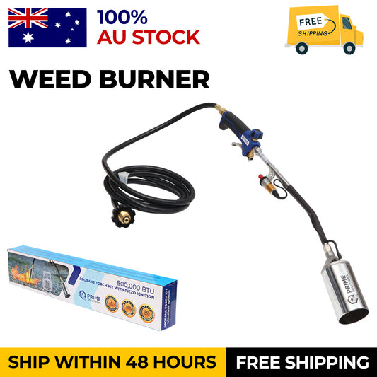 800,000 BTU Propane Torch Weed Burner Kit, Blow Torch with Self Igniter and Flame Control, Heavy Duty Flamethrowe, Roof Asphalt, Ice Snow, Road Marking