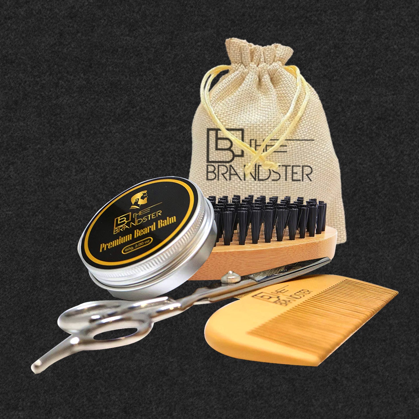 The Brandster 4 in 1 Beard Kit Styling Beard Grooming and Trimming Kit